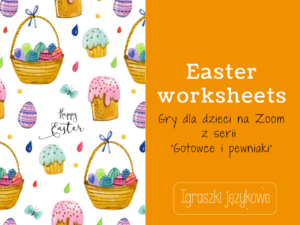 Easter worksheets gry dla dzieci