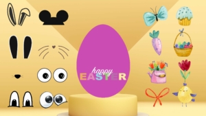 Easter Games dress up this egg