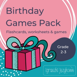 Birthday Games Pack materiały na angielski dla klasy 2-3
